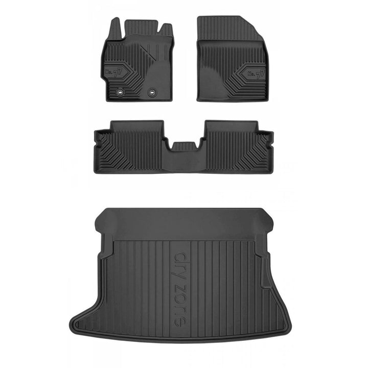 Satz Fussmatten und Gummimatte für Toyota Auris I 2006-2012