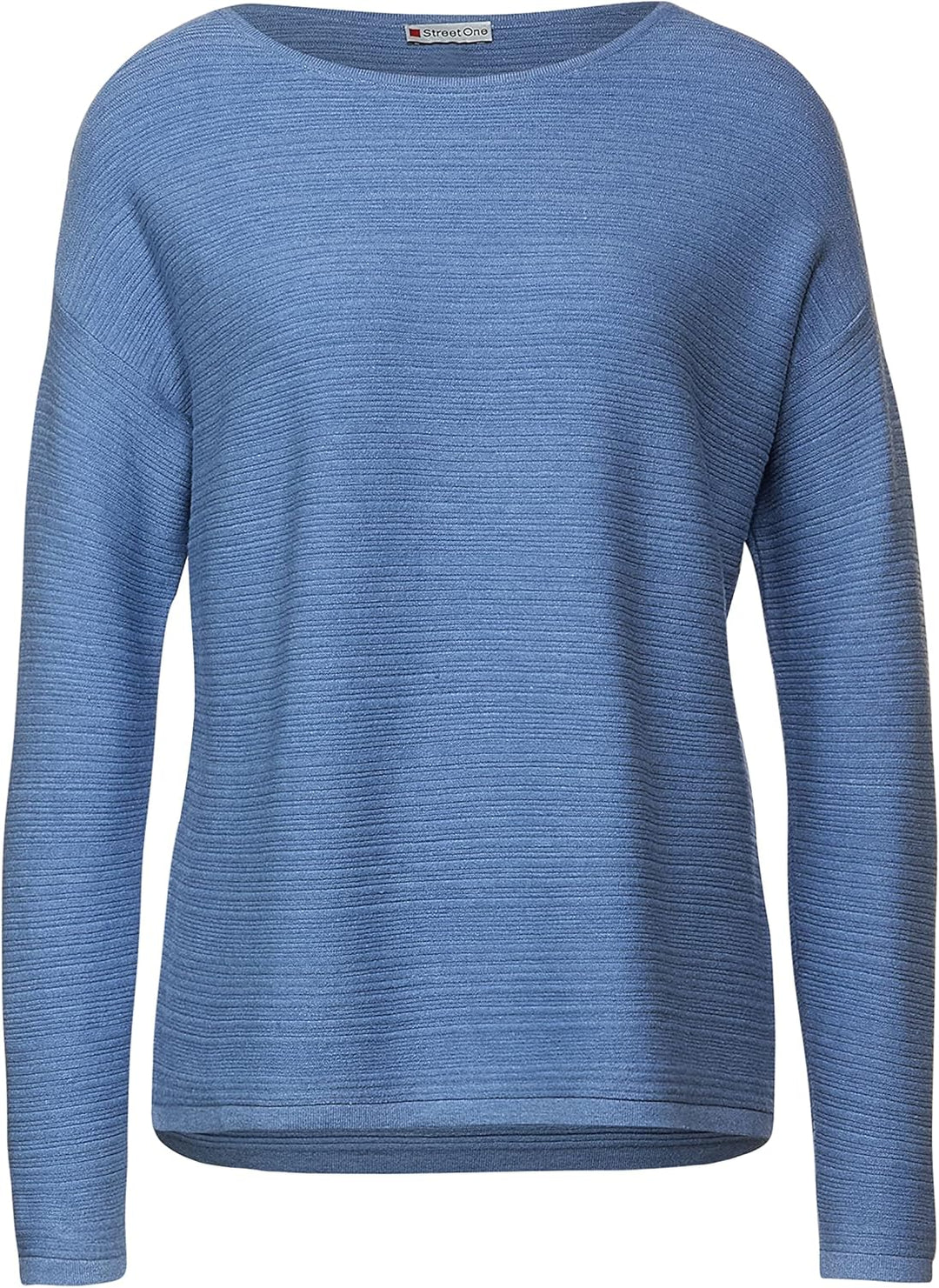 Street One Damen Strickpullover 44 Dazzling Blue Melange, 44 Dazzling Blue Melange