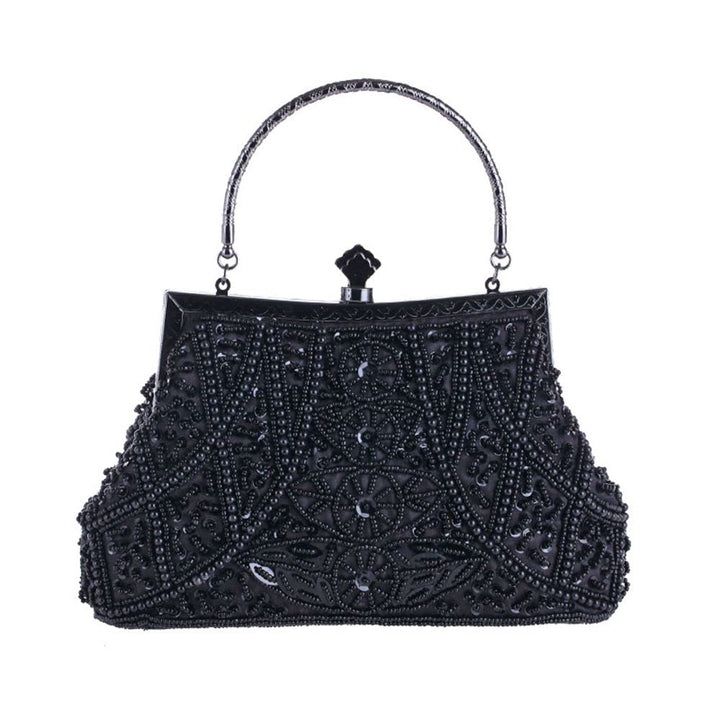 LUMoony 1Pcs Ausgefallene Antik Perlen Pailletten Abend Handtasche Damen Hochzeit Prom Bag Bridal Da