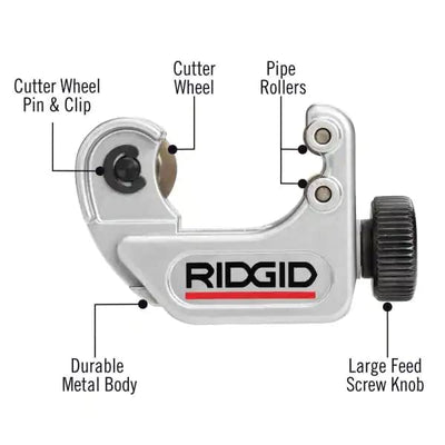 RIDGID 97787 Modell 117 AUTOFEED® Mini-Rohrabschneider für beengte Arbeitsbereiche, Rabschneider 5 m