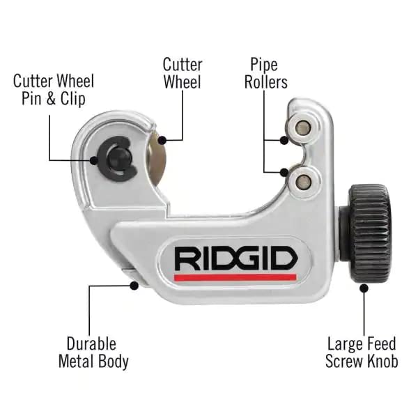 RIDGID 97787 Modell 117 AUTOFEED® Mini-Rohrabschneider für beengte Arbeitsbereiche, Rabschneider 5 m