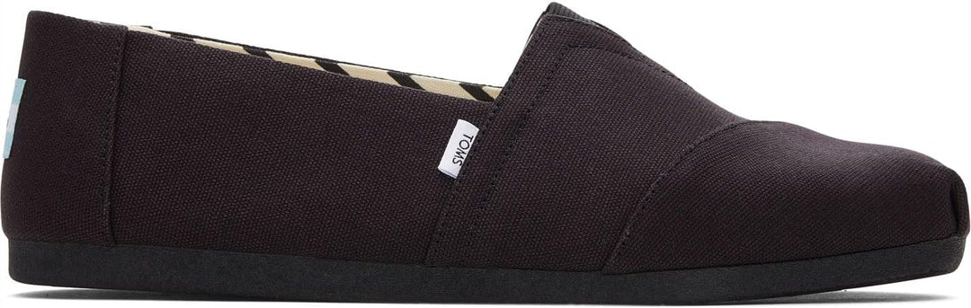 TOMS Herren Alpargata aus Recycelter Baumwolle Flache Slipper 39 EU Schwarz, 39 EU Schwarz