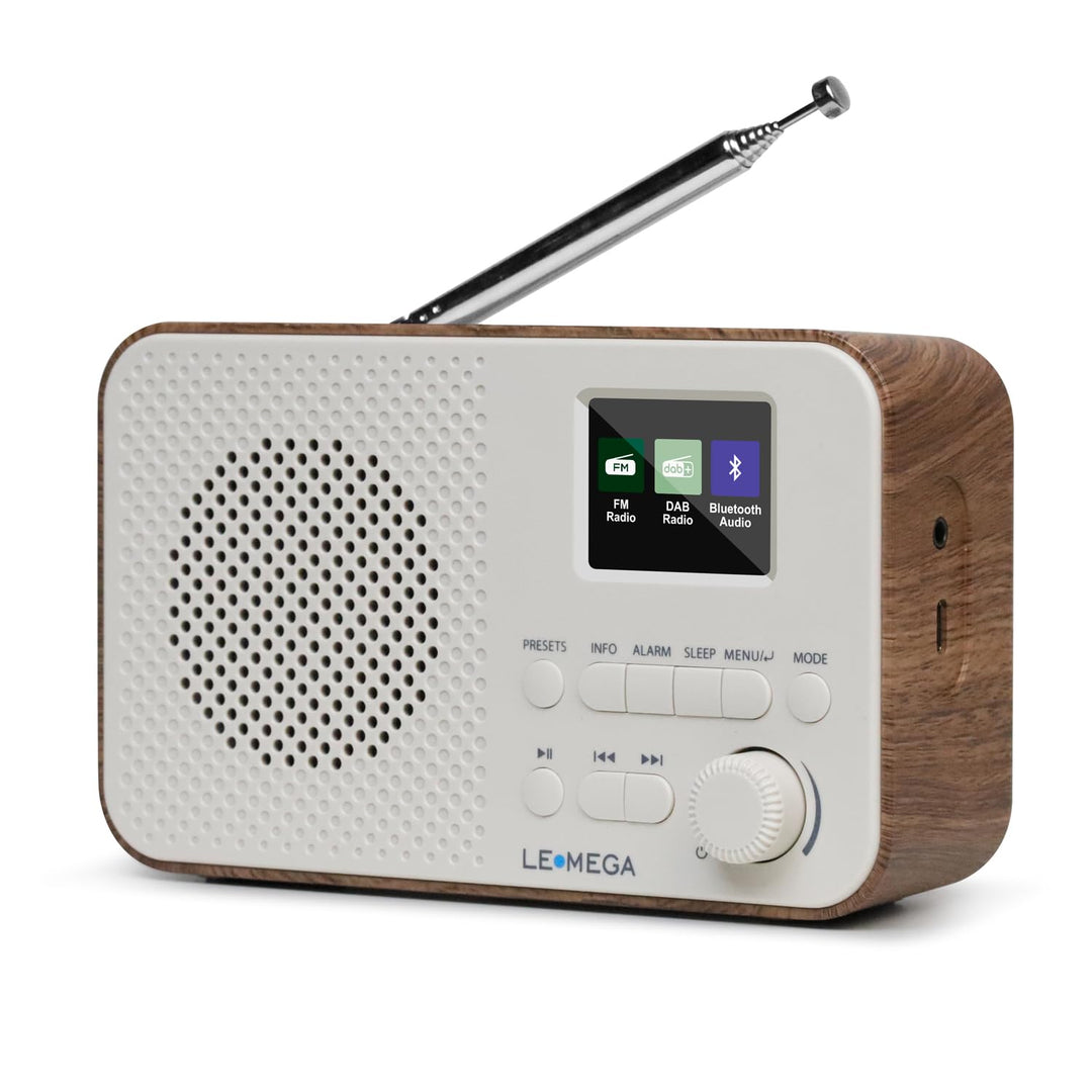 LEMEGA DAB Go DAB+/UKW Radio – Small Radio,Digital Radio with Bluetooth Streaming,Simple Controls,OL