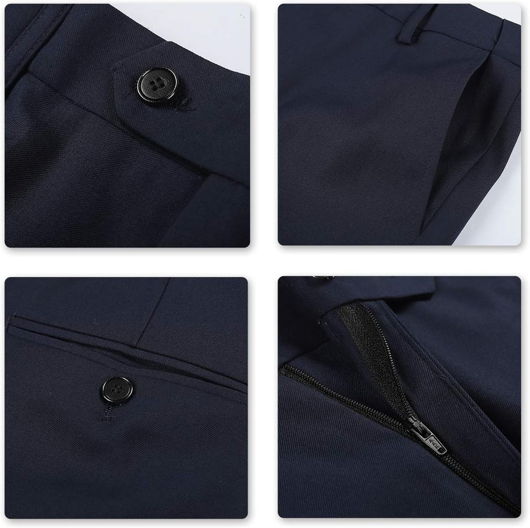 YOUTHUP Herren Anzug 2 Teilig Anzüge Modern Slim Fit Herrenanzug für Business Hochzeit Sakko Hose S