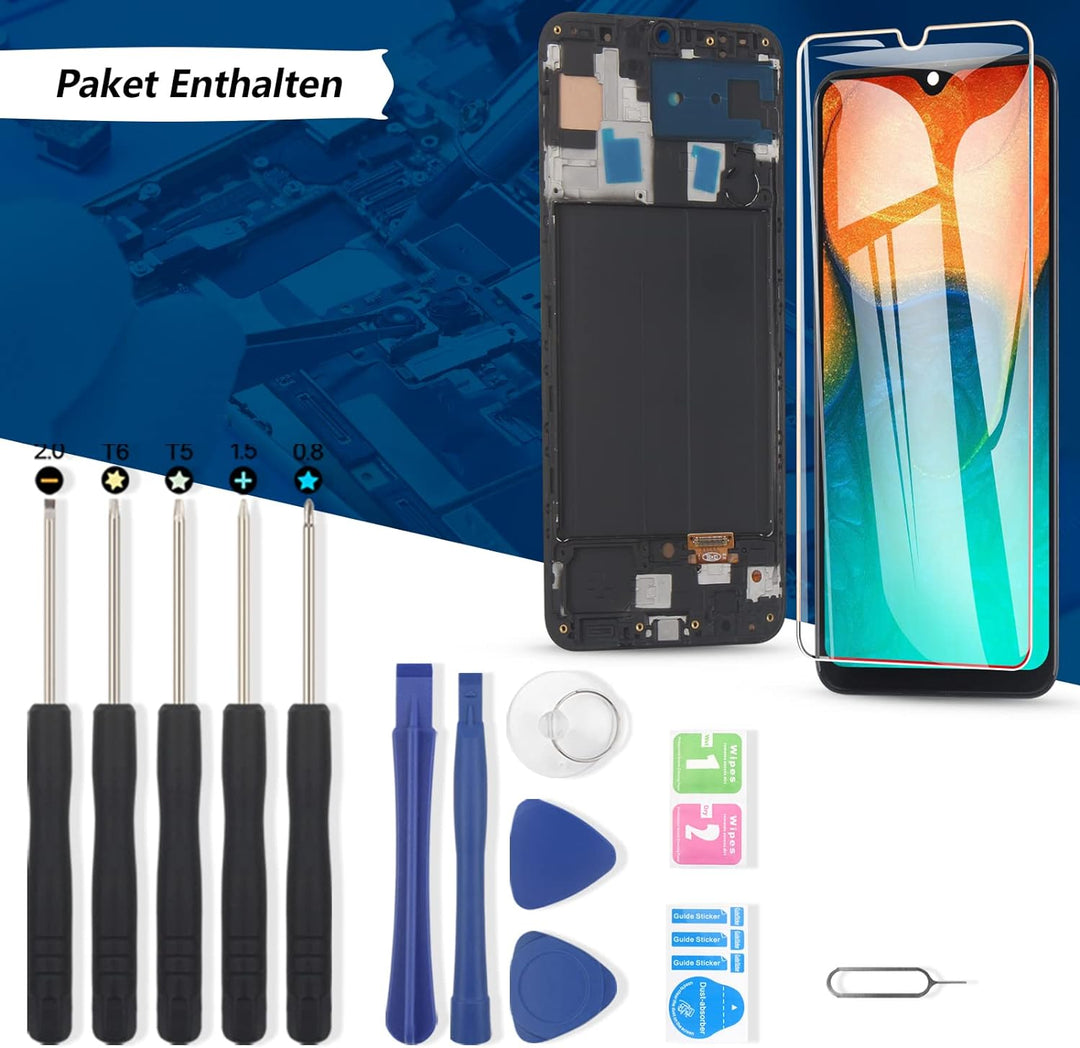 RongZy Kompatibel mit Samsung Galaxy A50 SM-A505FN/DS A505FD A505F A505A A505 Ersatz Bildschirm LCD