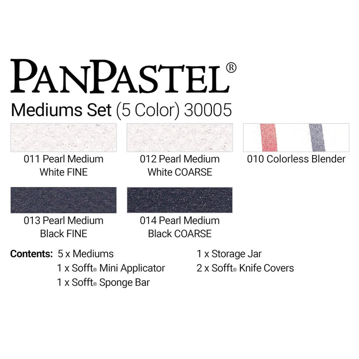 Colorfin PanPastel Ultra Soft Künstlerpastell-Set, 9 ml, 5 kg, Perlmutt