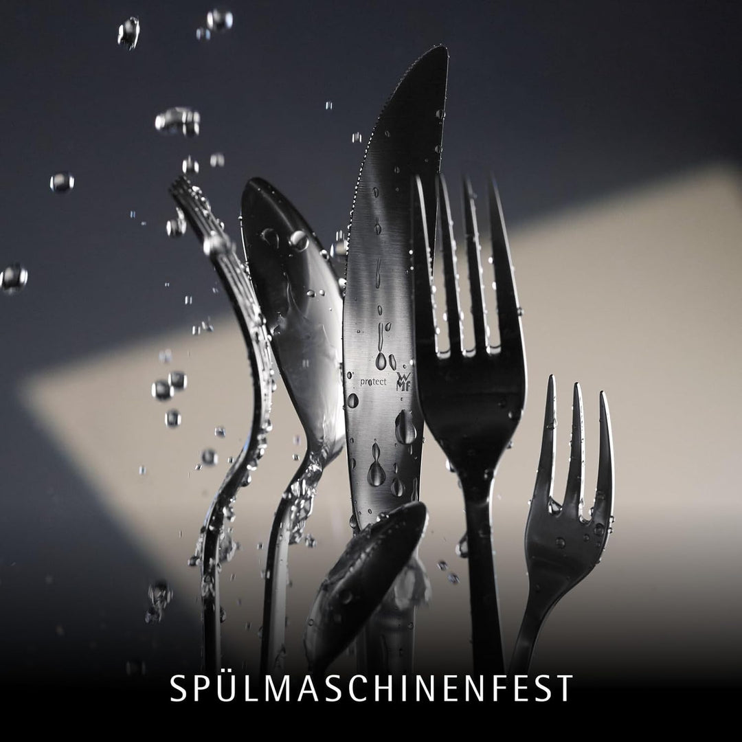 WMF Philadelphia Besteckset 12 Personen, 60-teilig, Monobloc-Messer, Cromargan Edelstahl poliert, gl