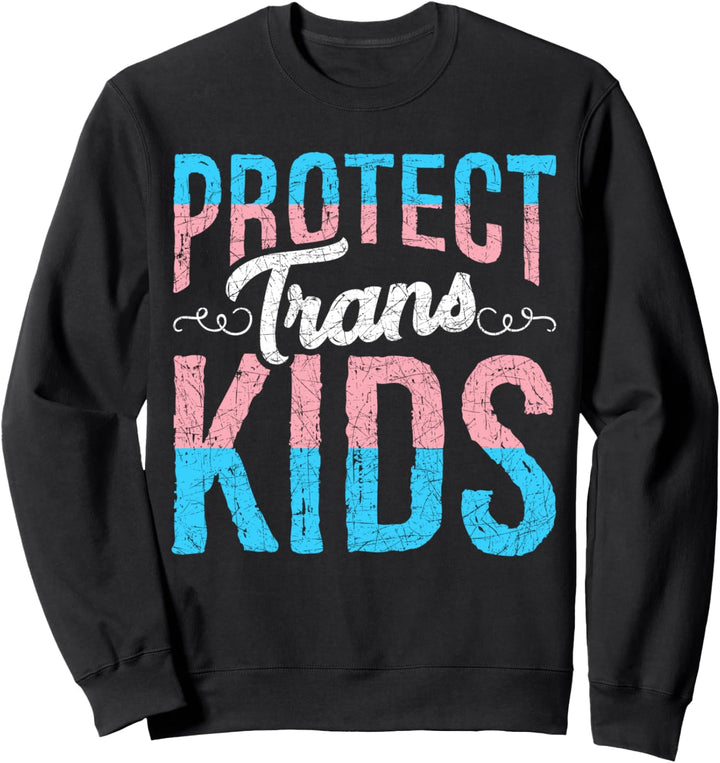 Beschütze Transgender Kinder LGBTQ Queer Transsexuell Sweatshirt