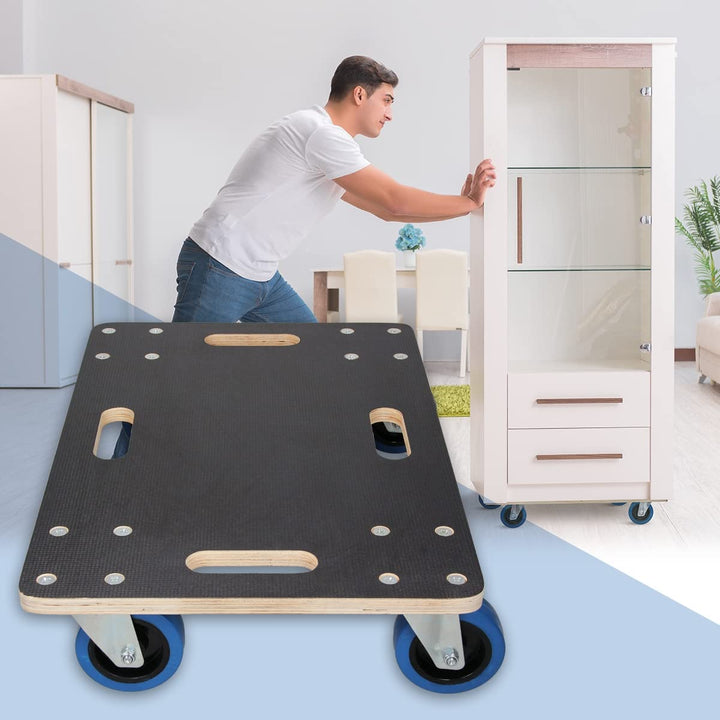 ECD Germany Transportroller 40 x 60 cm bis 800 kg Siebdruckplatte - PP-Räder Rollbrett Möbelroller T