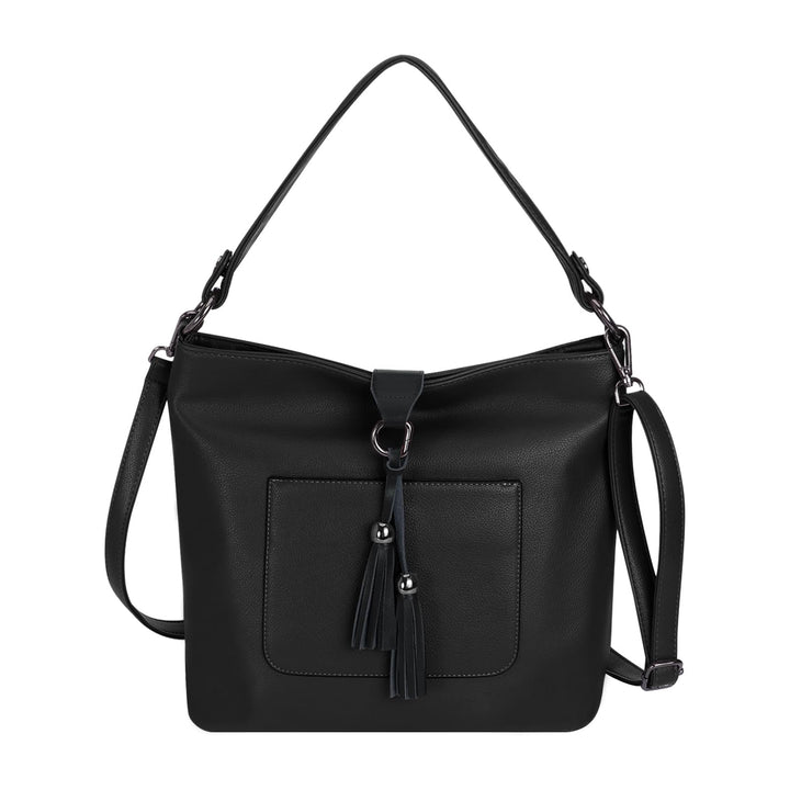 HAWEE Damen Handtasche Kunstleder Grosse Schultertasche Shopper Umhängetasche Frauen Elegante Henkel