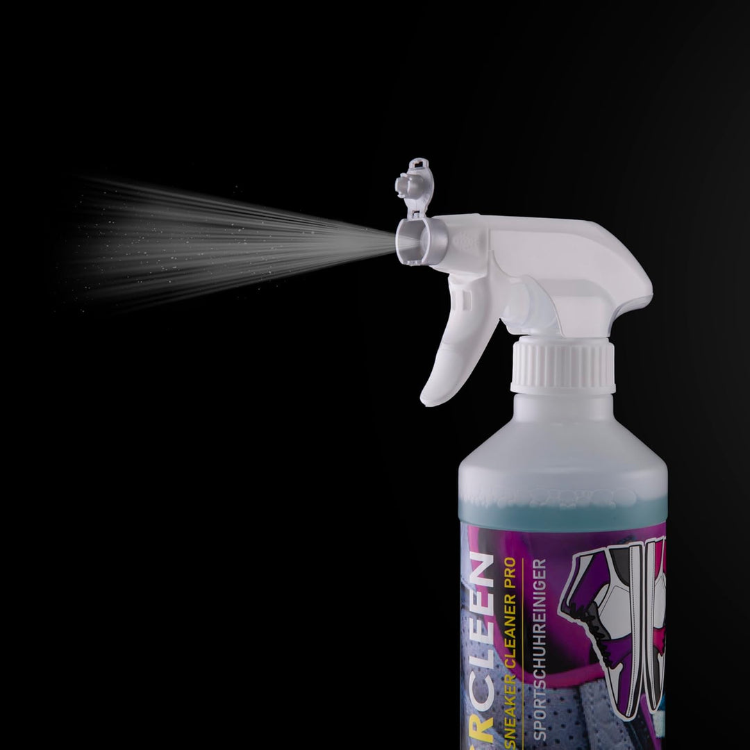 Made in Germany professioneller Sneaker Cleaner 2x 500ml + Mikrofasertuch + Bürste. Intensive Reinig