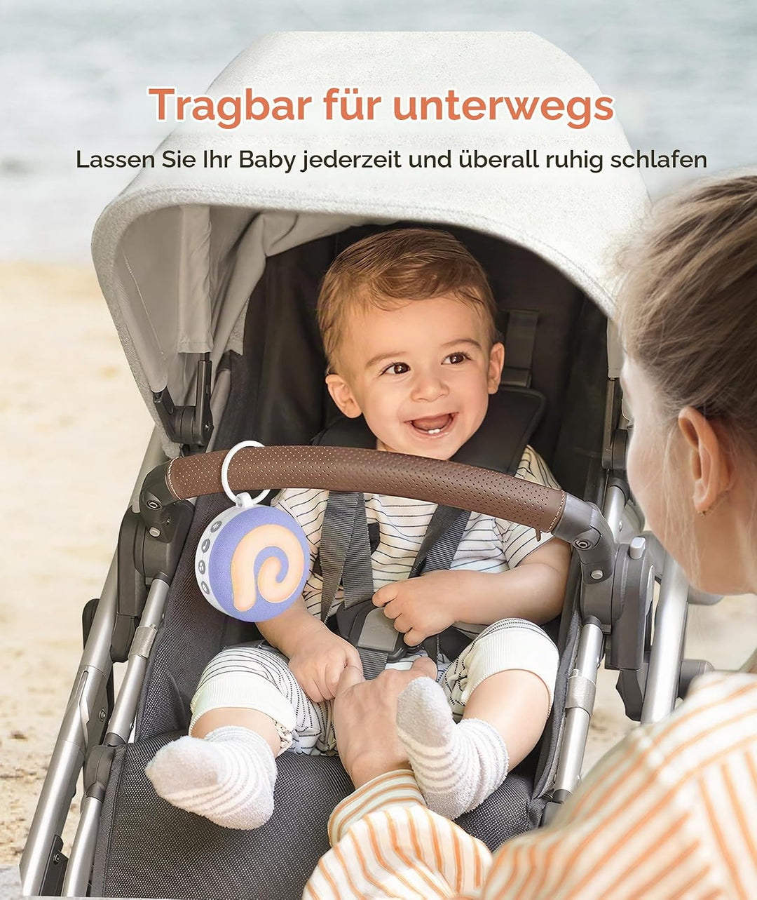 Dreamegg D11 Violet White Noise Machine Baby, Einschlafhilfe Baby Weisses Rauschen Violett, Violett