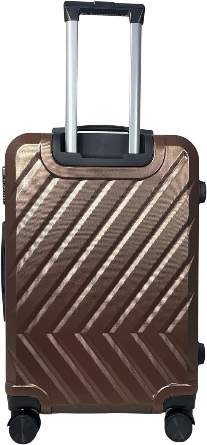 MY TRAVEL BAG Hartschalen-Koffer Trolley Reisekoffer (Handgepäck-Mittel-Gross-Set) 4 Doppel-Rollen (