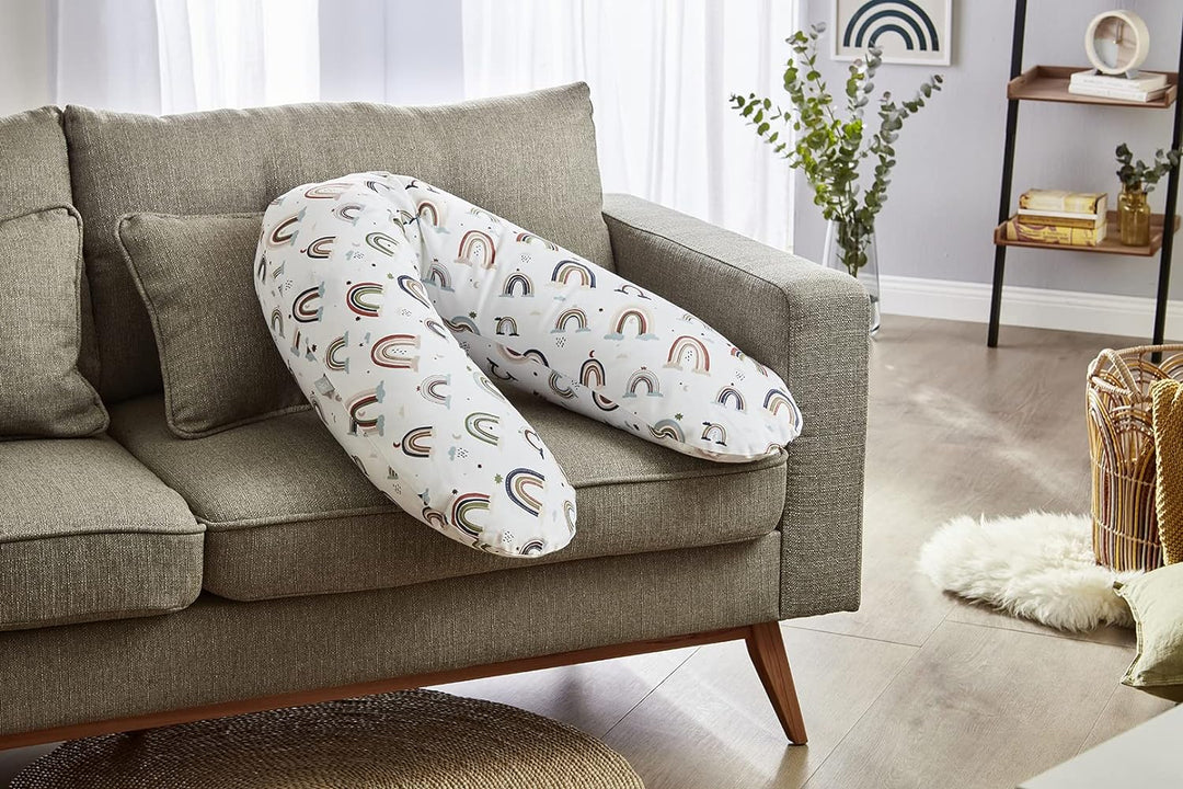 Rotho Babydesign Stillkissen Multi (190 x 35 cm) - Hypoallergen - geräuschlos - Seitenschläferkissen