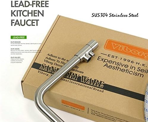 Massive Edelstahlarmatur Model KS – B019 für Küche und Bad mit Wasserfilter von Viborg - HK