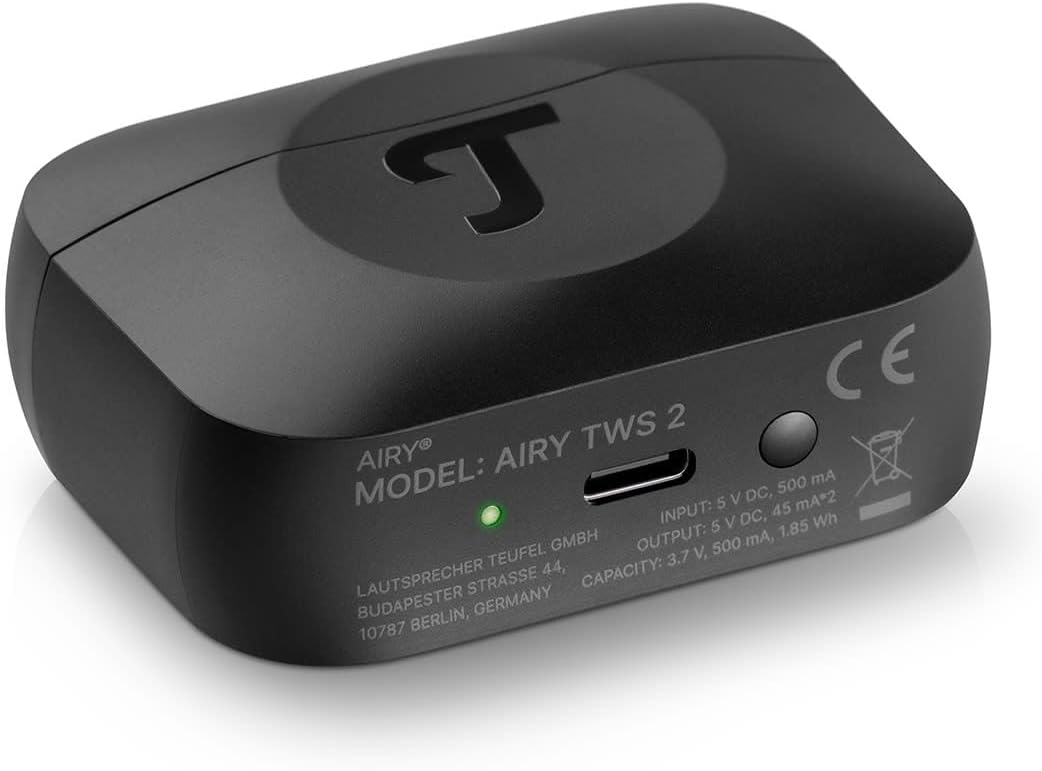 Teufel AIRY TWS 2 - Kabellos In-Ear Bluetooth Kopfhörer True-Wireless mit Active Noise Cancelling, I