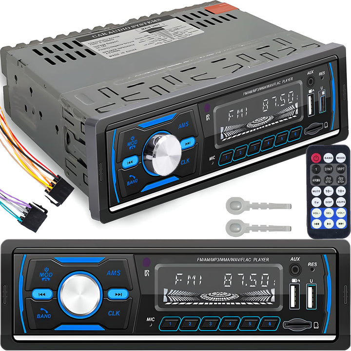 Retoo Autoradio mit Bluetooth Freisprecheinrichtung und Fernbedienung, 1 DIN MP3 Player mit 2 USB fü