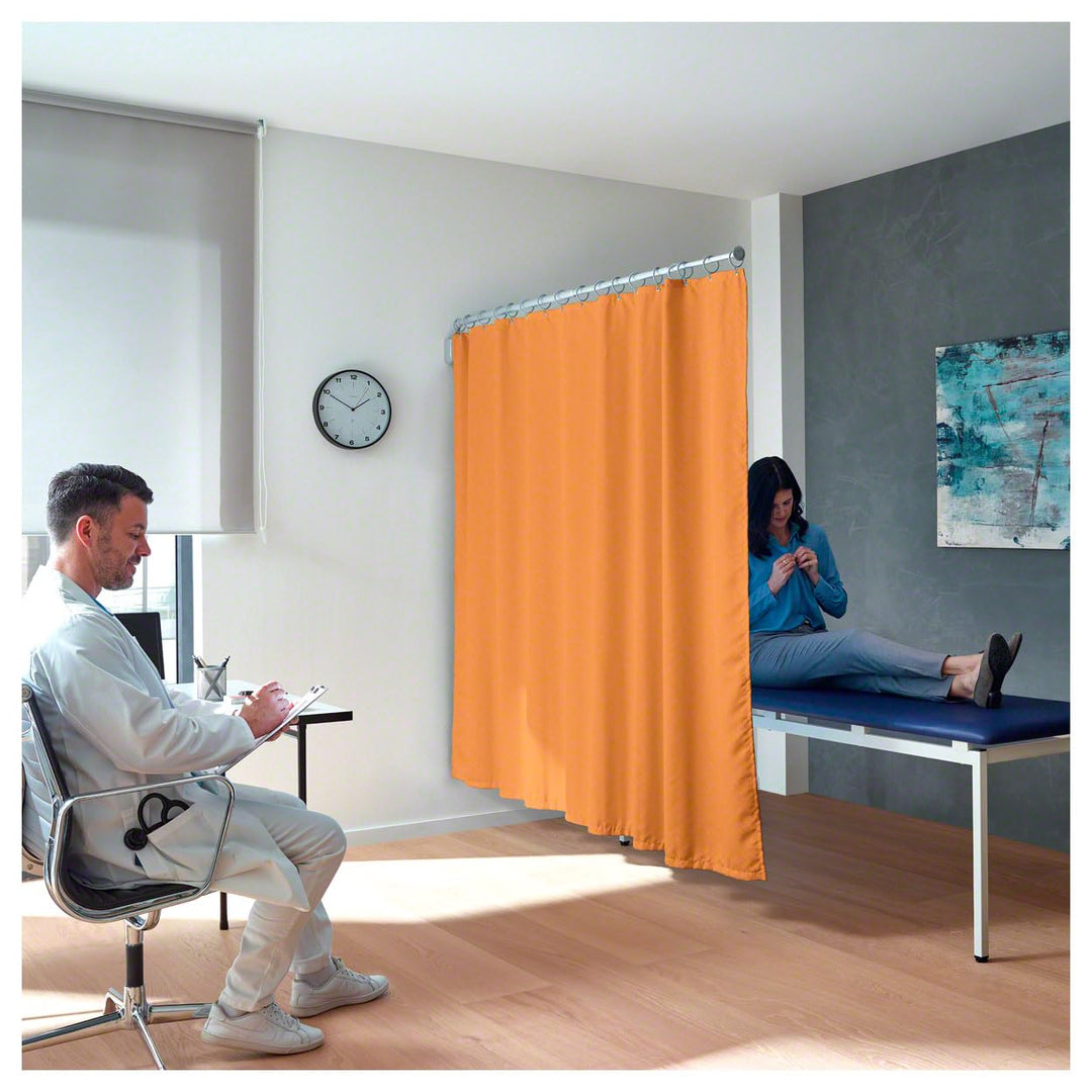 Sport-Tec Teleskopsichtschutz 120 cm mit Vorhang 175 cm Orange, Orange