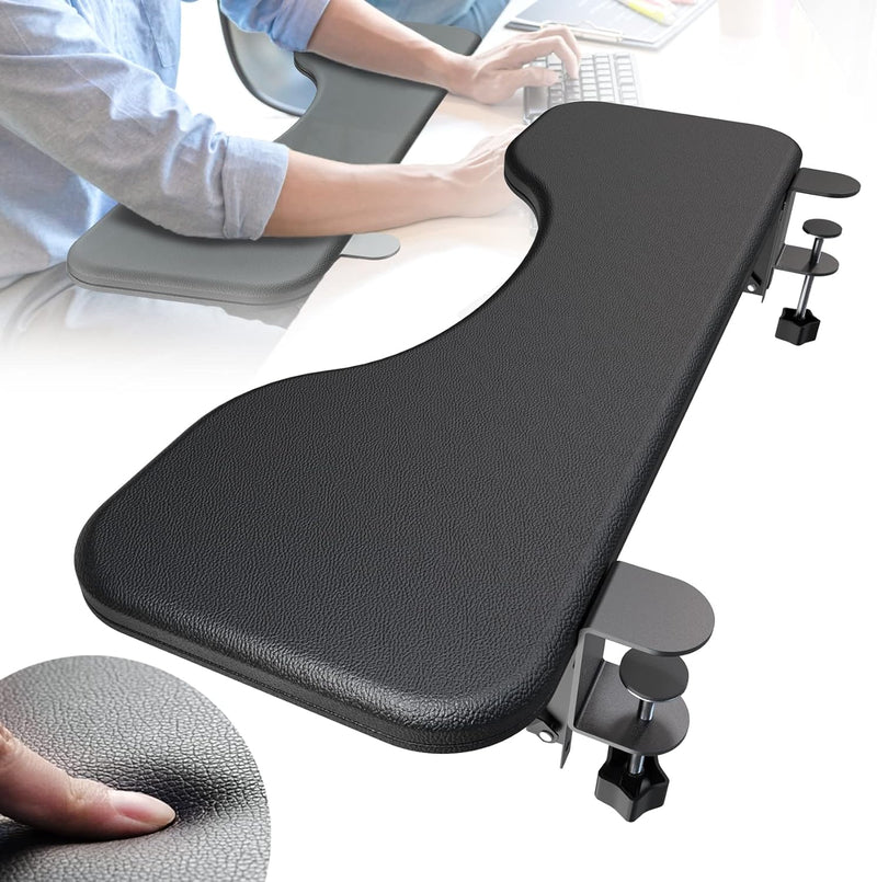 NODOCA Ellenbogenauflage Schreibtisch, 68CM Armauflage Schreibtisch, Ergonomie Ellenbogenauflage, Fa