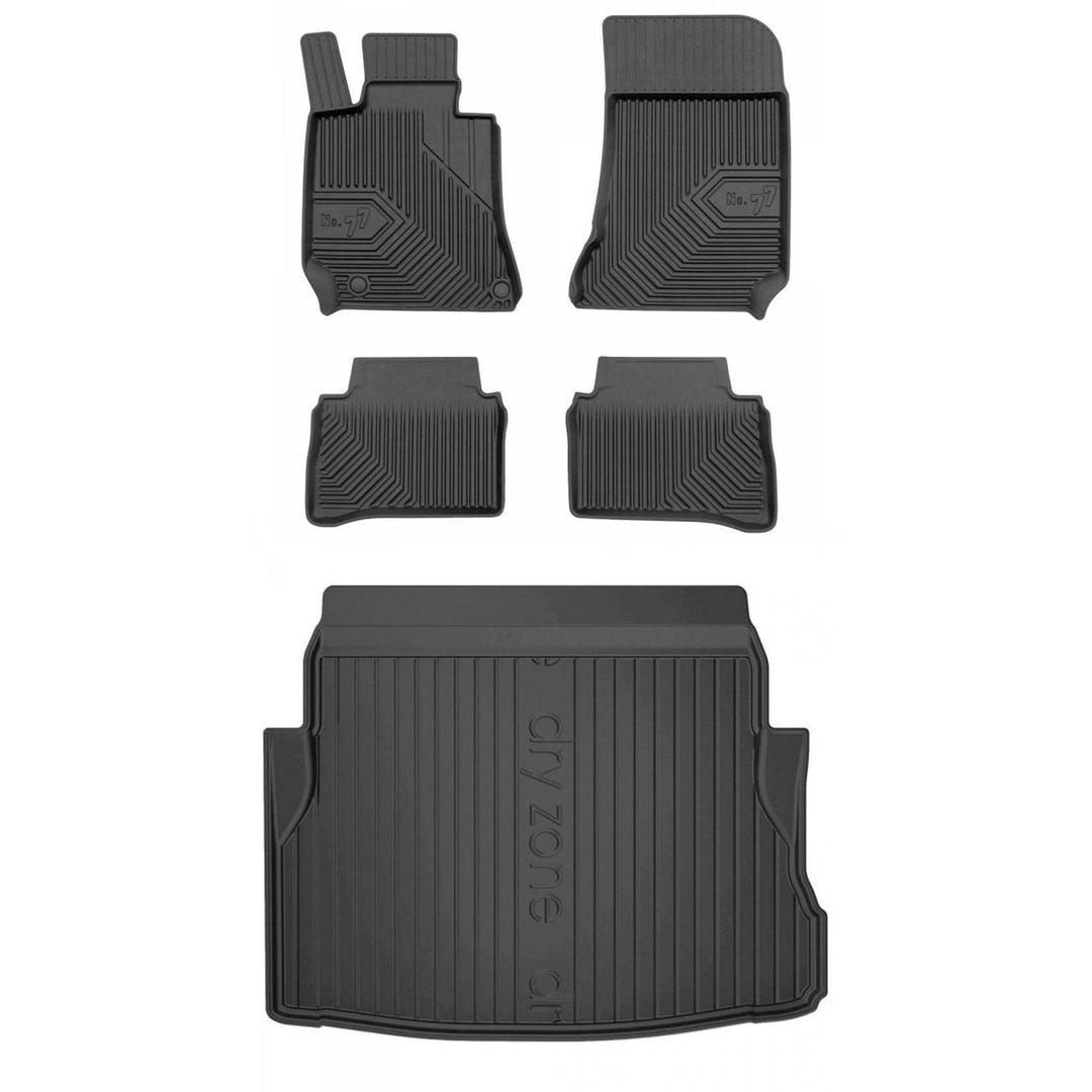 Satz Fussmatten und Gummimatte für Mercedes CLS C218 2010-2018
