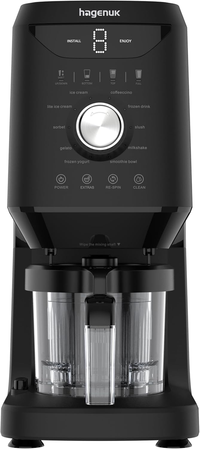 IceTwist Eismaschine – Eiscreme- & Slush-Maschine mit 10 Programmen, Ice Cream Maker für Eiscreme, S