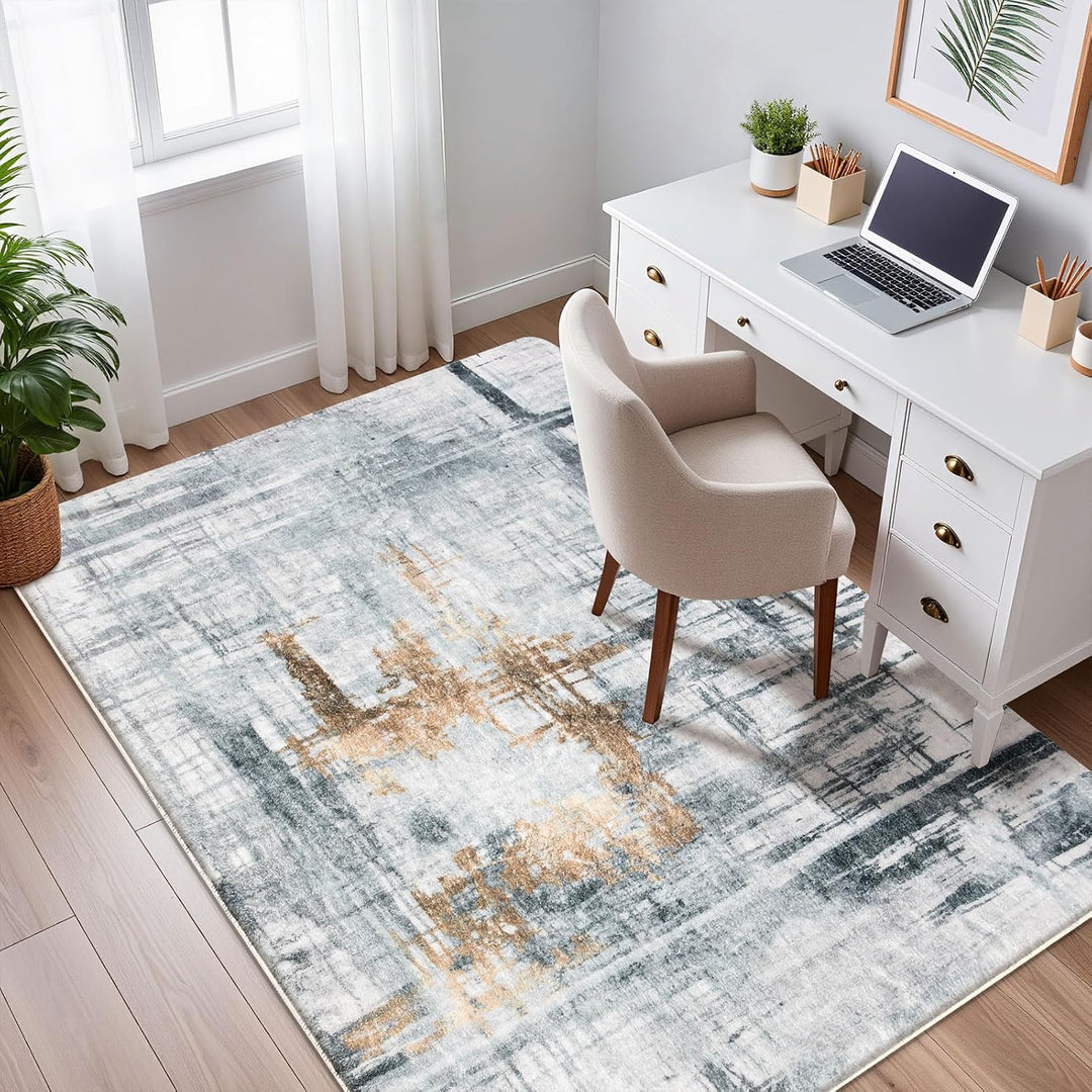 Tinyboy-hbq Teppiche Modern Designer für Wohnzimmer Kurzflor Teppich für Wohnzimmer Schlafzimmer Gra