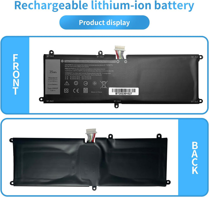 VHR5P XRHWG 0XRHWG RHF3V Laptop Batterie Ersatz für Dell Latitude 11 5175 Latitude 11 5179 Series (7