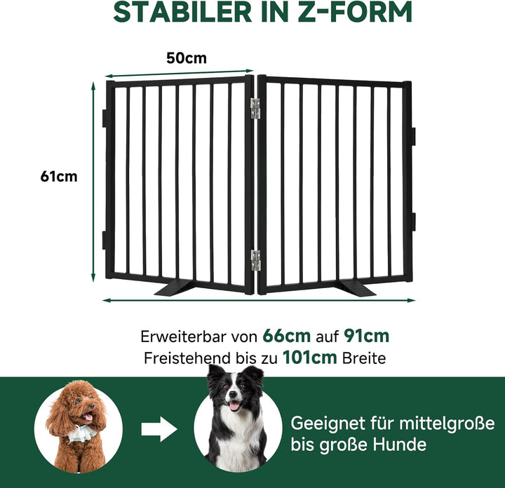 Snagle Paw Vollmetall Freistehend Absperrgitter,für den Innenbereich Hundegitter mit Bodenschonenden