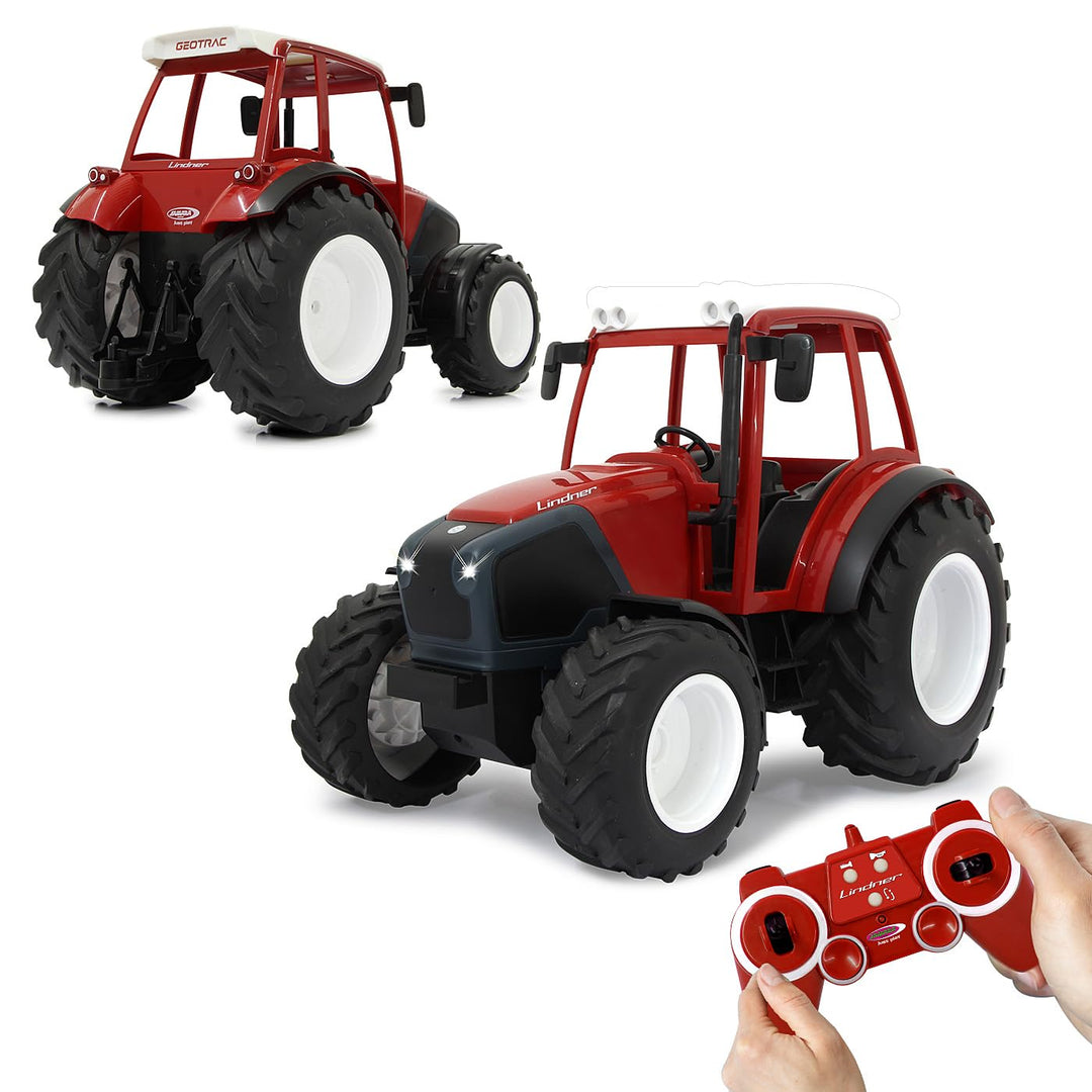 JAMARA 405051 - Lindner Geotrac 1:16 2,4GHz - realistischer Motorsound (abschaltbar), Rückfahrwarnso