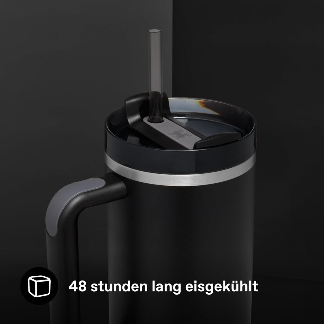 STANLEY Quencher H2.0 Flowstate Trinkflasche Mit Strohhalm 1.2L - Thermobecher Kühlt 11 Stunden - 48
