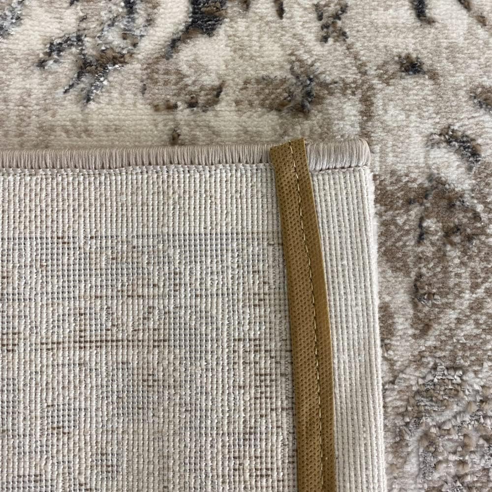 Teppich-Traum Orientteppich mit Pflanzen Verzierungen & Ornamenten in Creme Grösse 240 x 340 cm 240