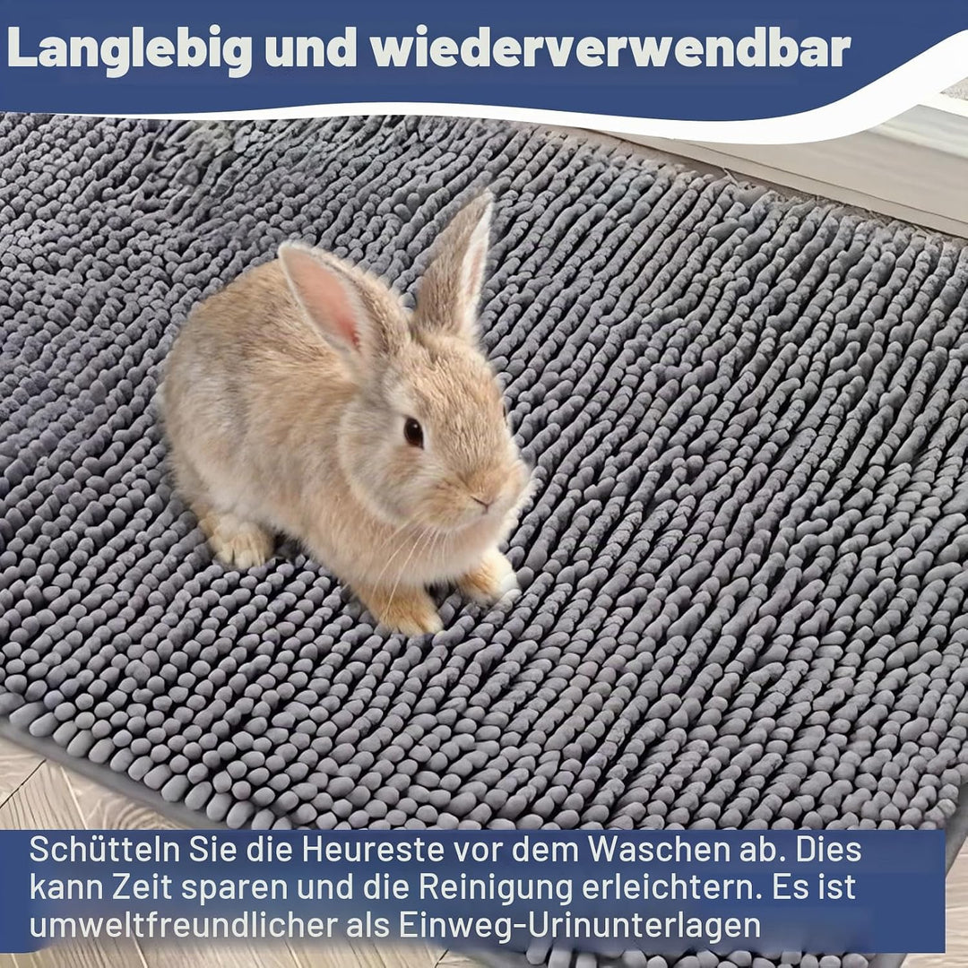 2 Stück Pipipads Meerschweinchen Unterlage, 60 × 40cm Welpenunterlagen Waschbar PIPI Pads Kaninchen