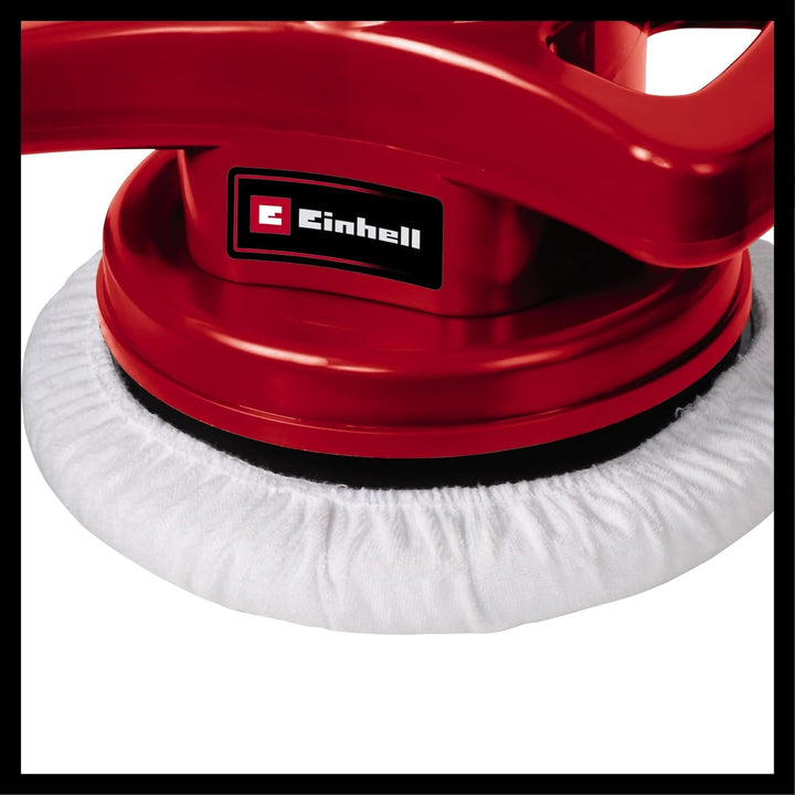 Einhell Auto-Poliermaschine CC-PO 90 (An-/Ausschalter, handlich und robust, 1 Textilpolierhaube und