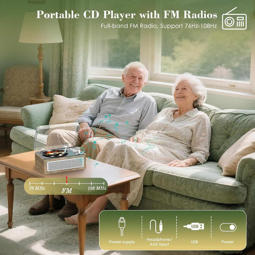 CD Player Tragbar Bluetooth: Kegaudio Radio mit CD-Player Tragbarer mit Lautsprecher Fernbedienung U