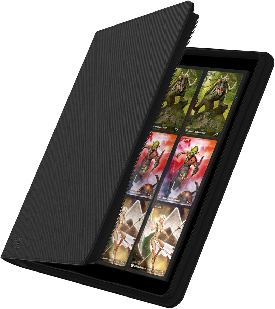 Ultimate Guard UGD010342 - 12-Pocket Quad Row Zip Folio Xeno Skin, schwarz, Schwarz