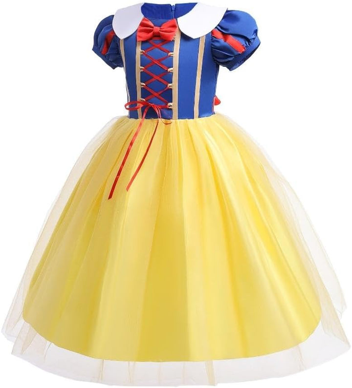 Lito Angels Prinzessin Schneewittchen Kostüm Kleid für Kinder Mädchen, Halloween Prinzessinenkleid K