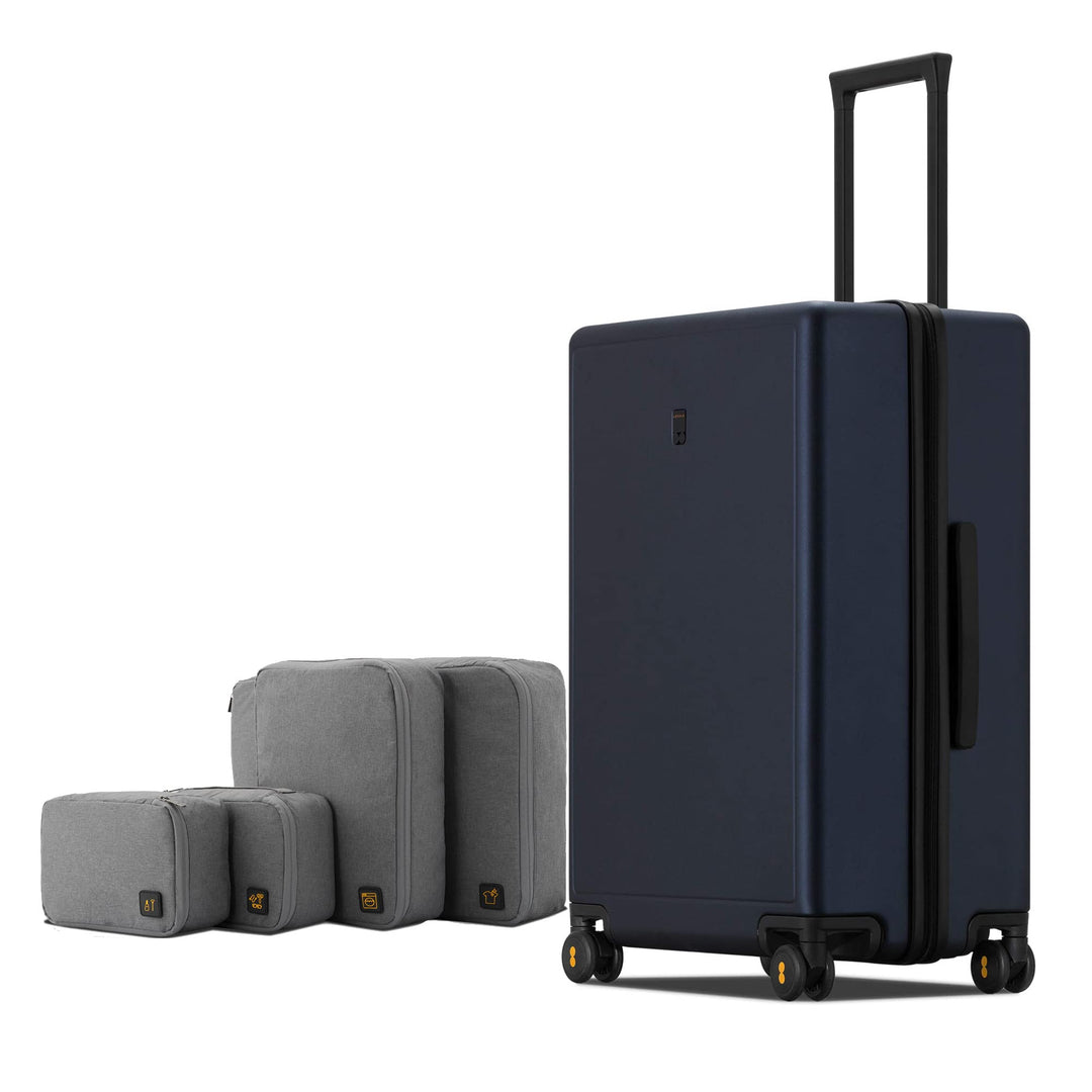 LEVEL8 Koffer Trolleys handgepäck Leichtgewicht 100% PC mit Organizer Set 4-teilig TSA Zahlenschloss