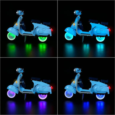 RGB-Fernbedienung Led Licht Set für Lego Vespa 125, Dekorationsbeleuchtungsset for Lego 10298 Vespa