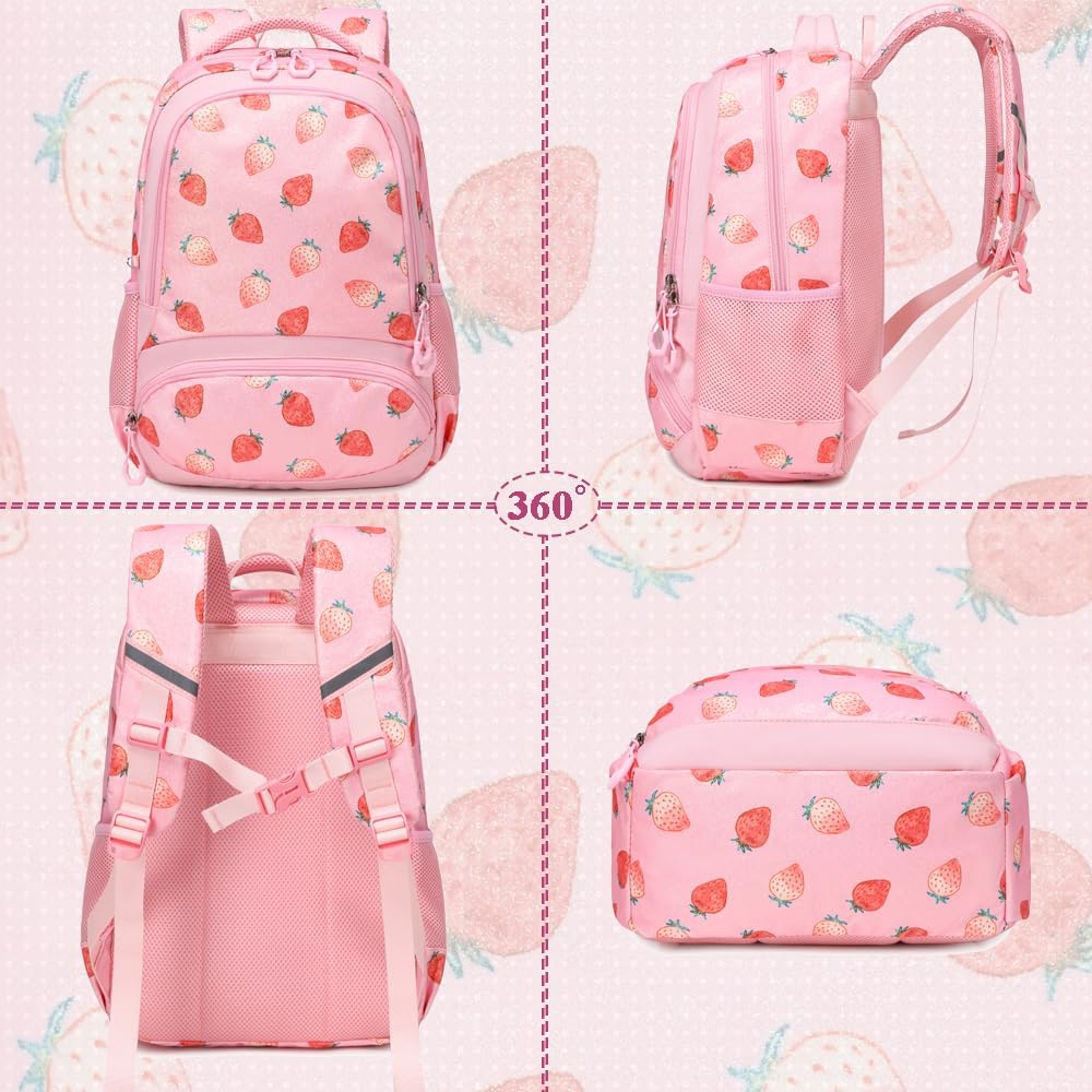 Schulrucksack Kinder Mädchen Grundschule Schultaschen Sets für Mädchen Kinderrucksack Daypack Gross