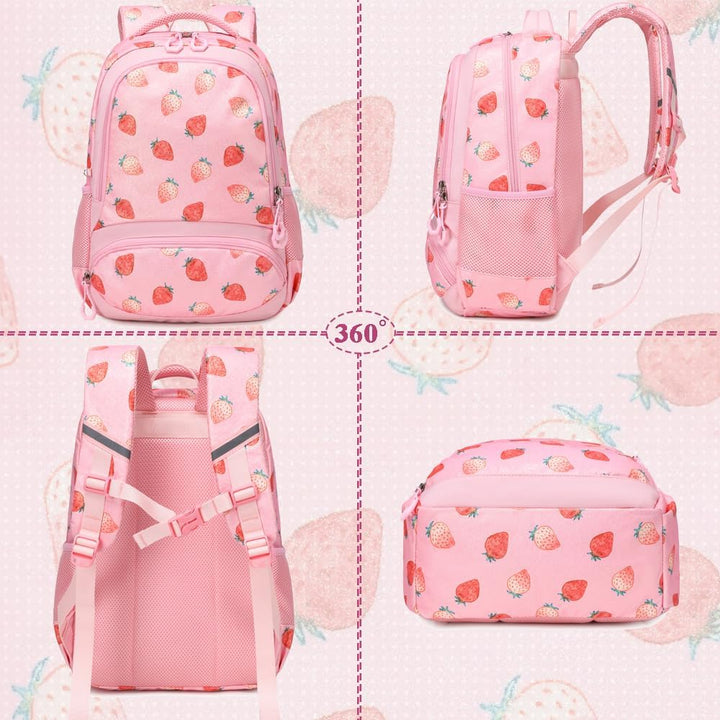 Schulrucksack Kinder Mädchen Grundschule Schultaschen Sets für Mädchen Kinderrucksack Daypack Gross