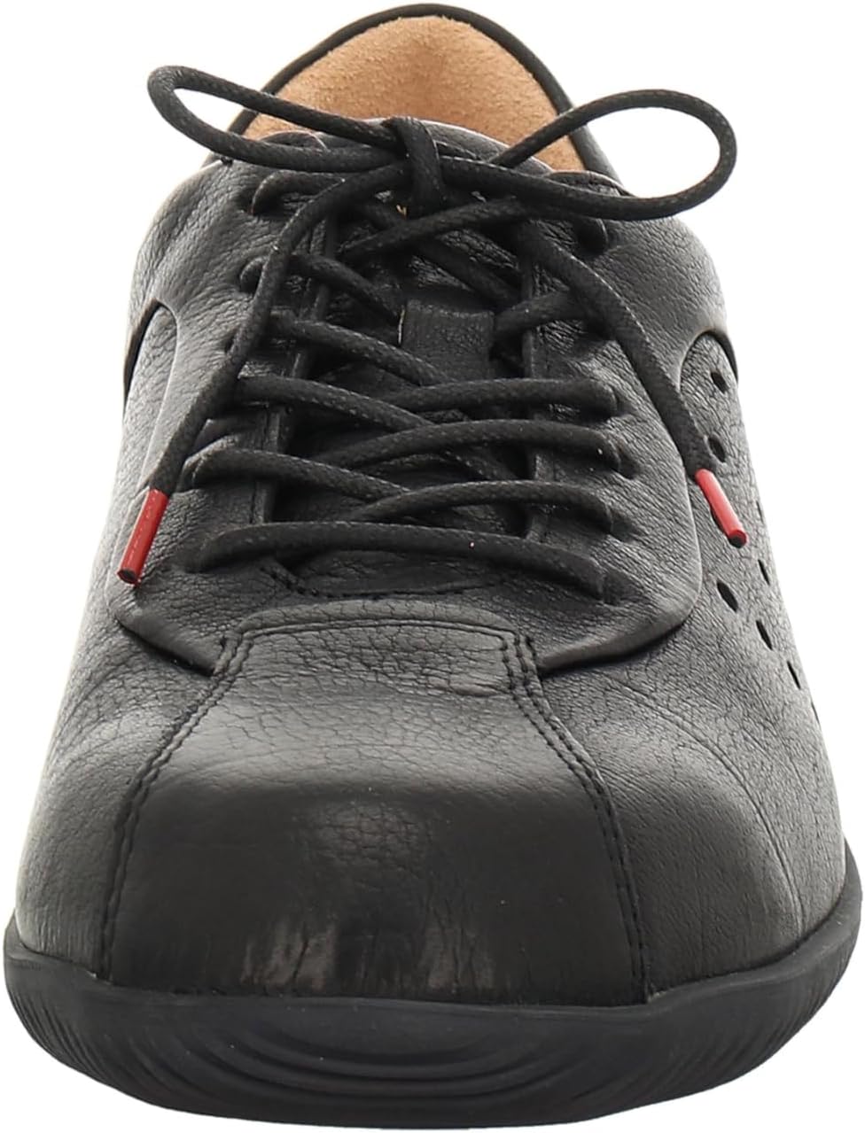 Think! Herren Hauki Chromfrei Gegerbte Nachhaltige Schnürhalbschuhe 46 EU 0000 Schwarz, 46 EU 0000 S