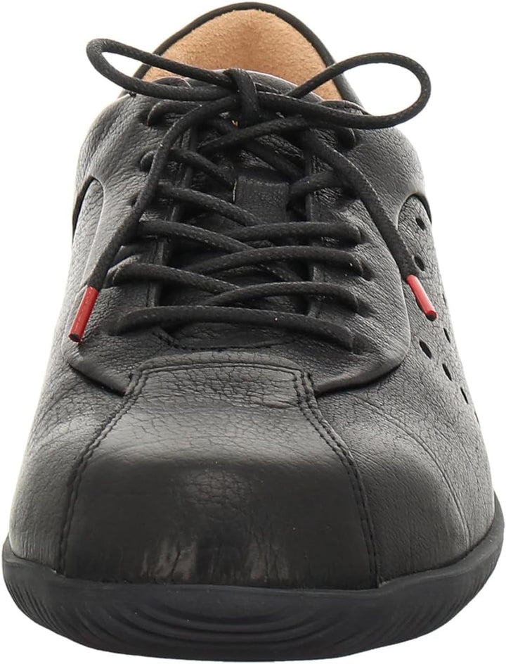 Think! Herren Hauki Chromfrei Gegerbte Nachhaltige Schnürhalbschuhe 46 EU 0000 Schwarz, 46 EU 0000 S