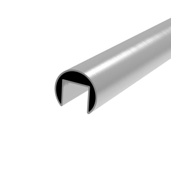 Sellon24 Nutrohr Edelstahl V2A AISI 304 D42,4x1,5mm L2500mm geschliffen LED Handlauf Glasgeländer