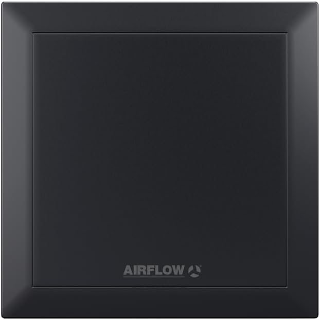 Airflow QT100B Badlüfter 25L/s Luftstrom – Made in Germany, 2 Geschwindigkeitsstufen, 100mm Rohransc