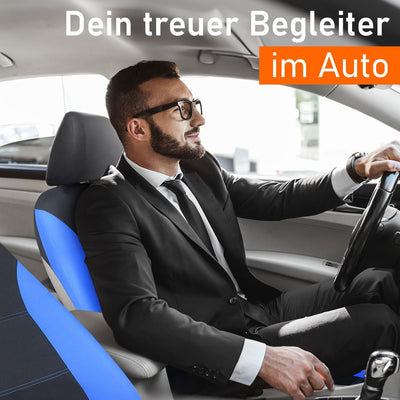 Upgrade4cars Autositzbezüge Set für die Vordersitze & Rückbank | Auto-Schonbezüge Universal in Blau