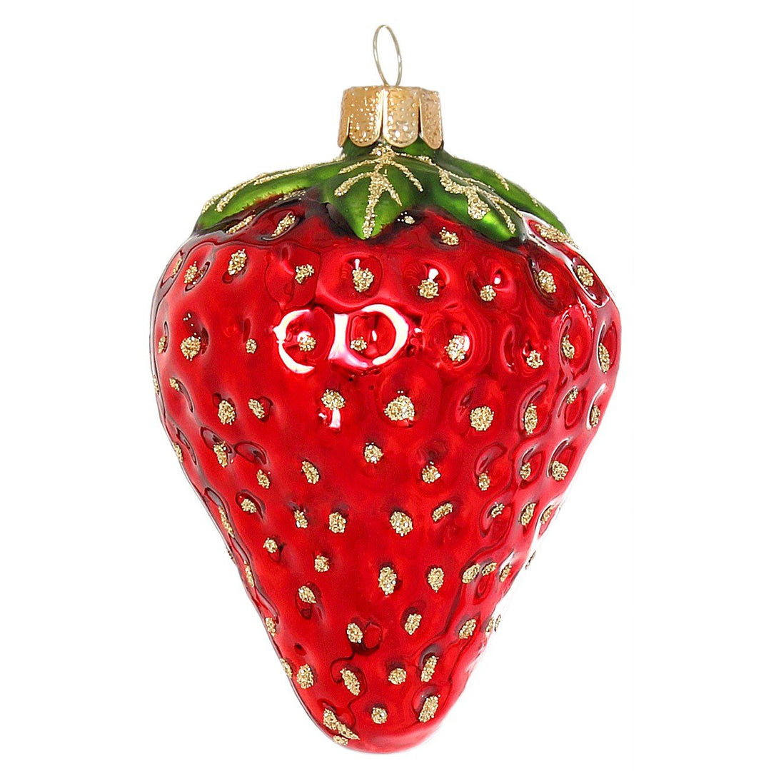 Sikora Erdbeere besondere Weihnachtskugel Glas Christbaumschmuck Deko Figur Weihnachten Anhänger Orn
