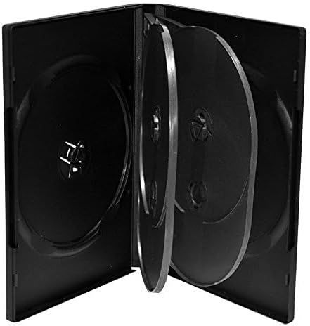 MediaRange DVD-Leerhülle, schmal, für 1 Disc, 7mm, maschinenfähig, schwarz, 50 Stück