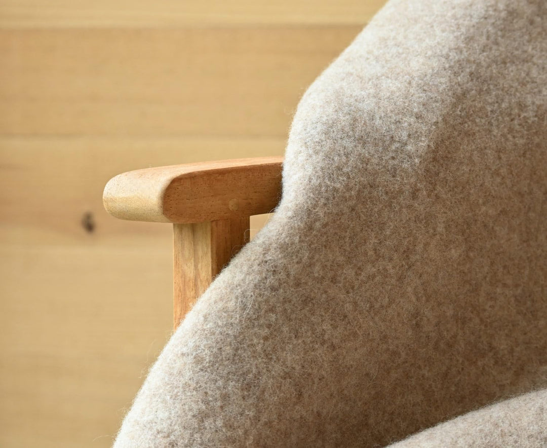 Warme Kuscheldecke Wolldecke Naturalana Doubleface Sofadecke Couchdecke Wohndecke - 100% Schurwolle