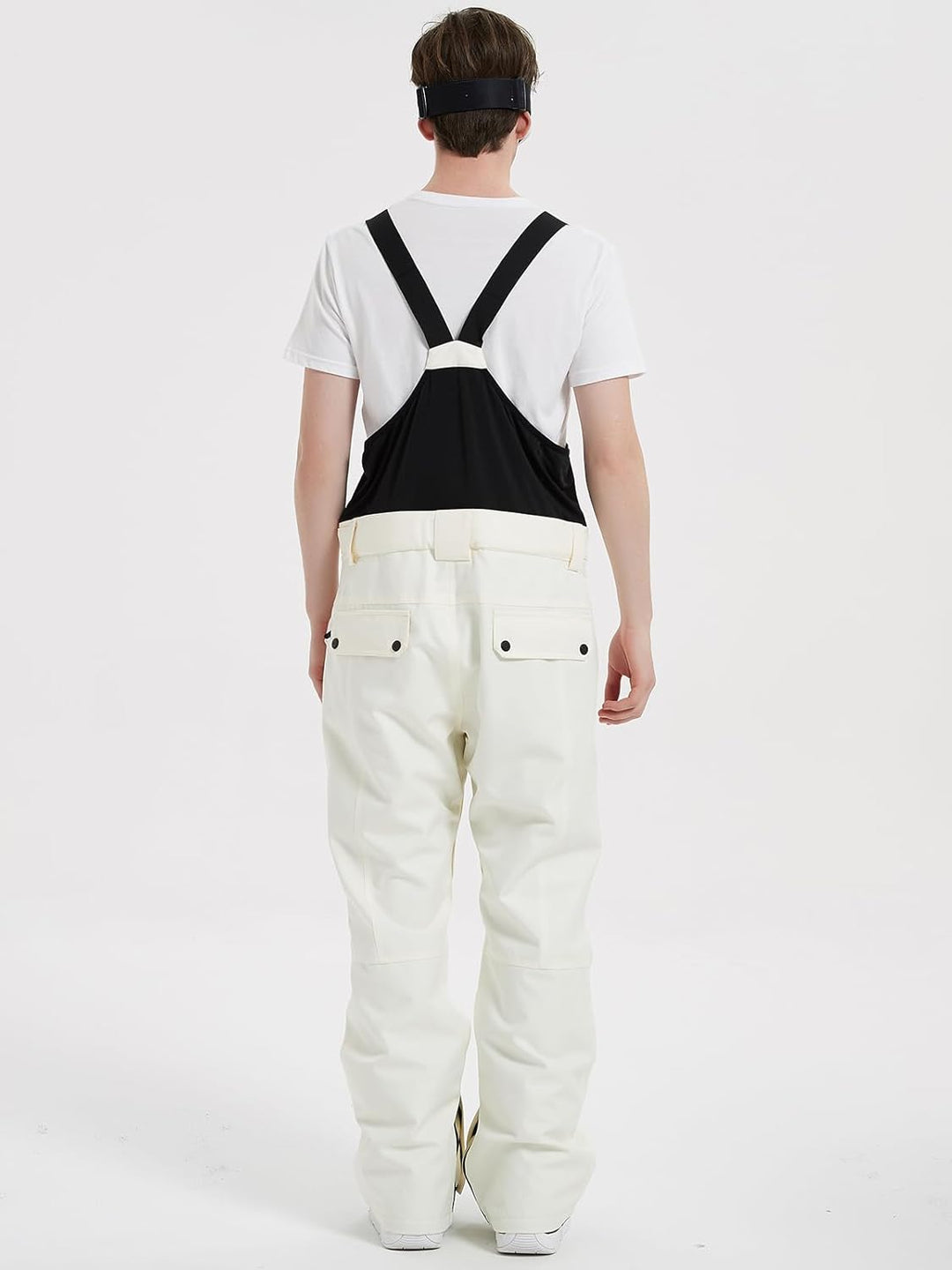 HOUZONIY Herren Skihose Wasserdicht Schneehose Softshellhose Winter Warm Gefüttert Snowboardhose Ove