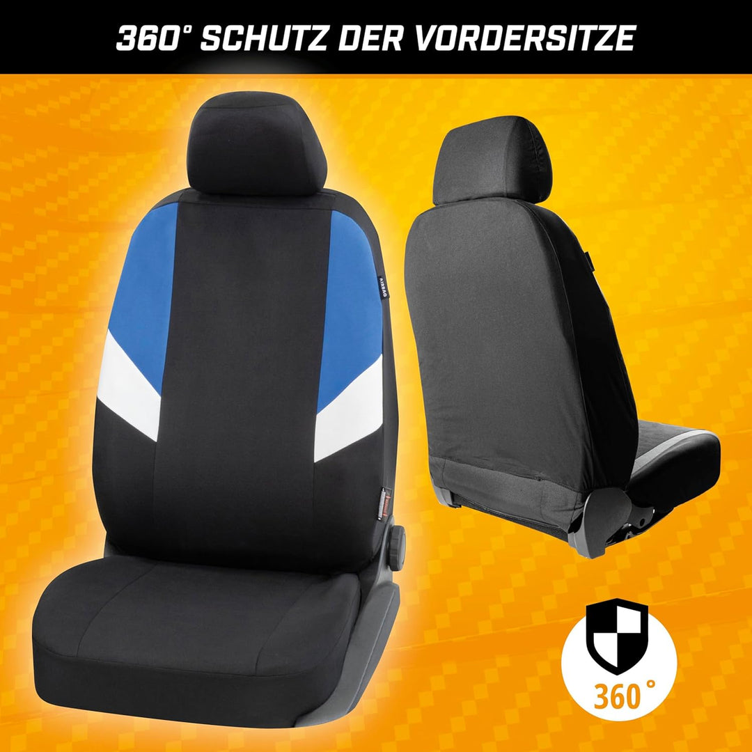 Walser Auto-Sitzbezug Cala 2 Vordersitzbezüge, Universal PKW-Sitzbezüge Polyester, Auto-Schonbezüge